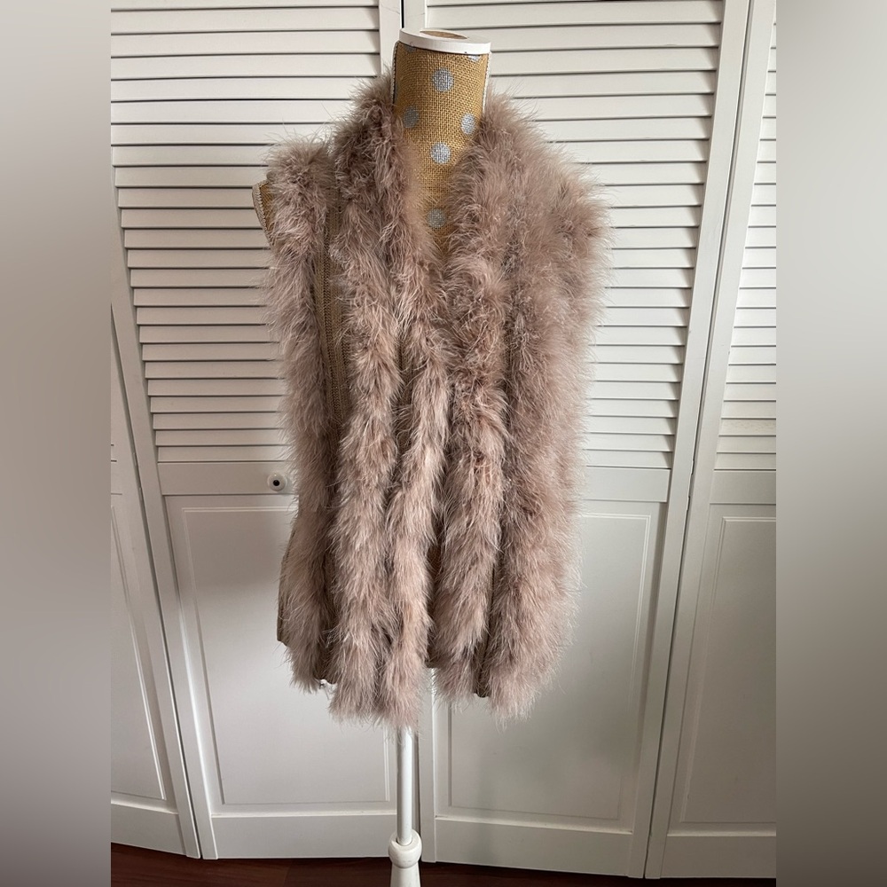 Amazing furry Chico’s knit vest size Med